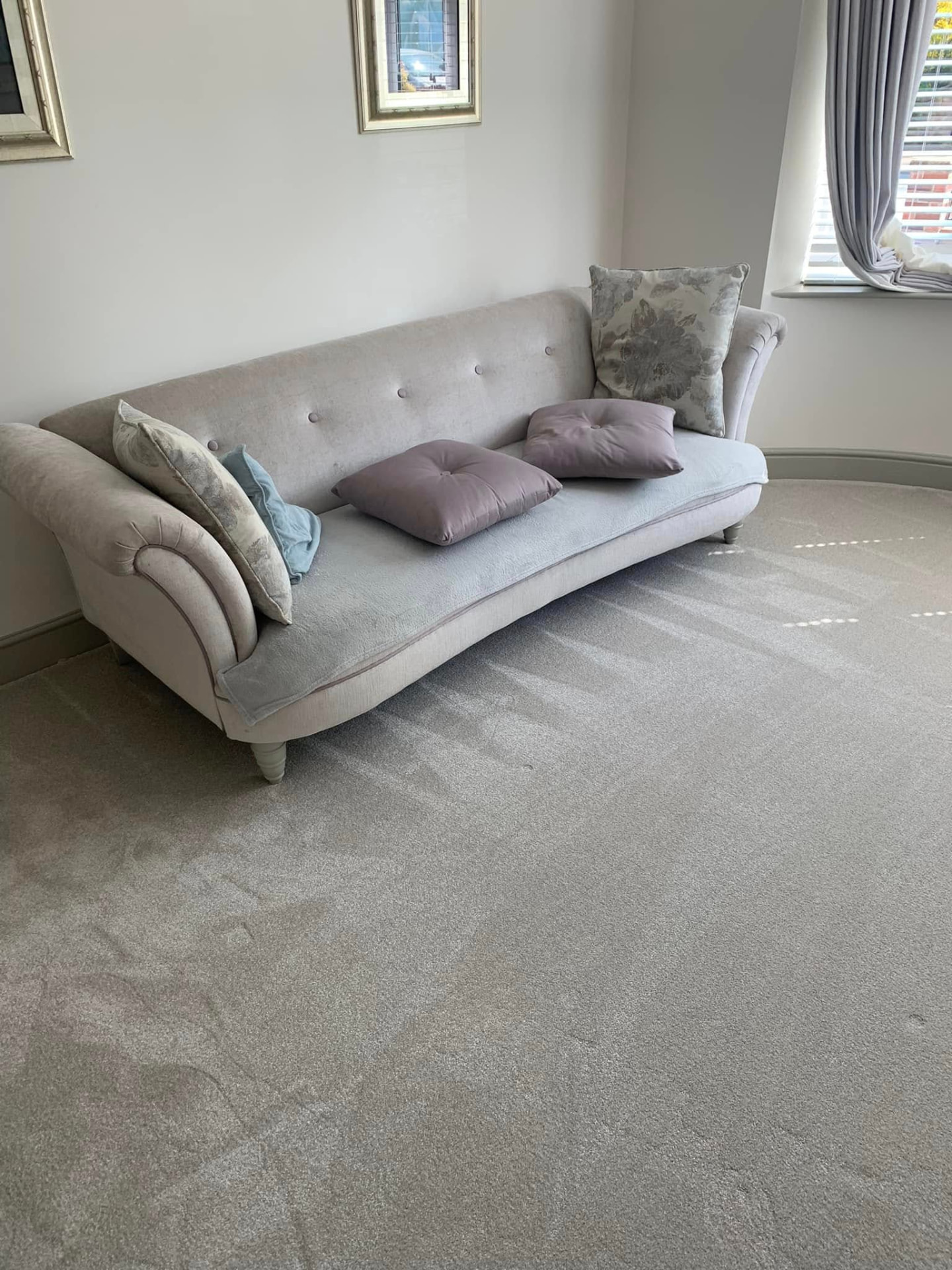 Living room carpet fitted by Callum Cannon Carpets