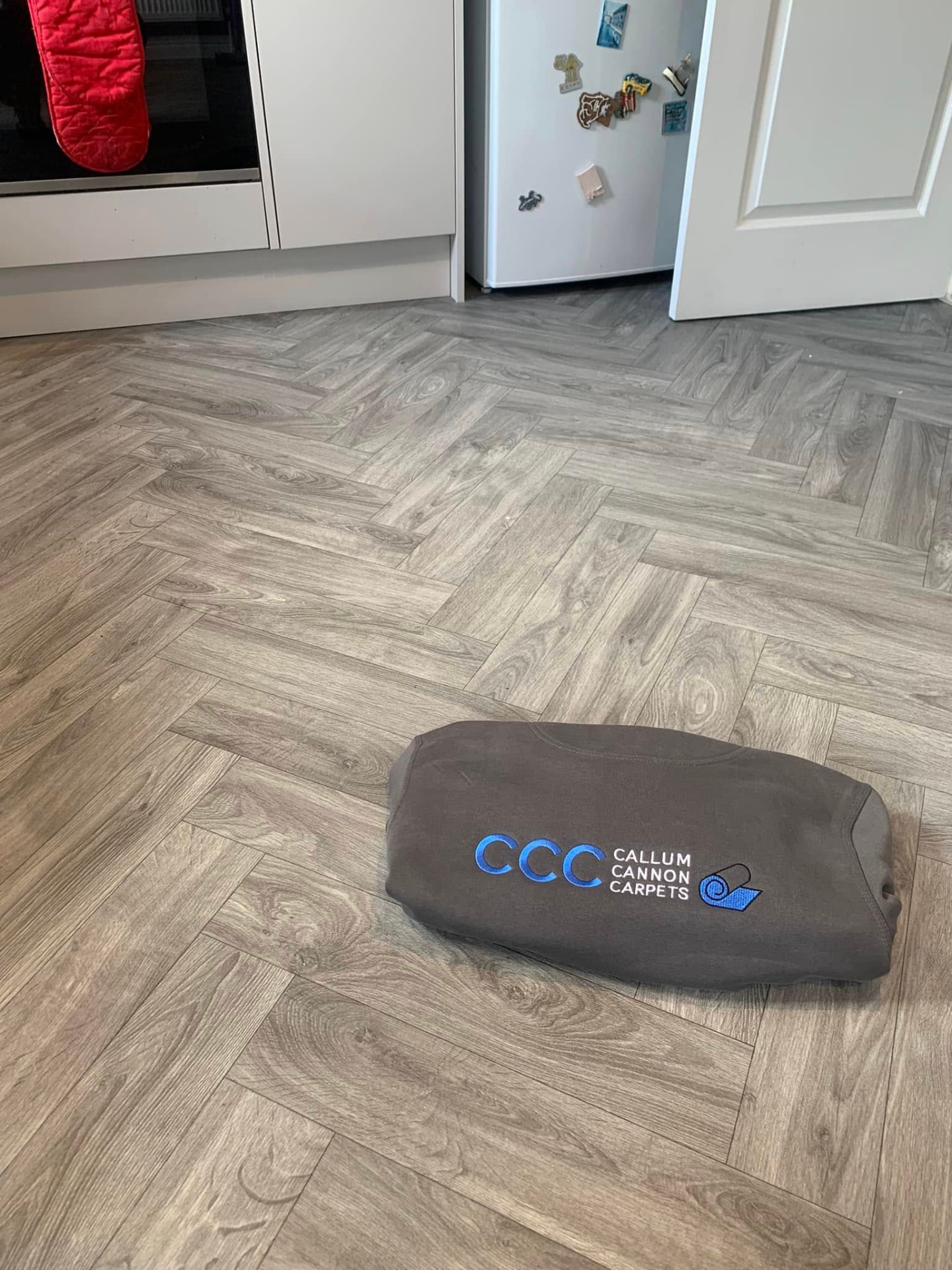 Vinyl flooring installation by Callum Cannon Carpets